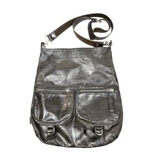 Vintage Tano Brown Leather Crossbody Bag